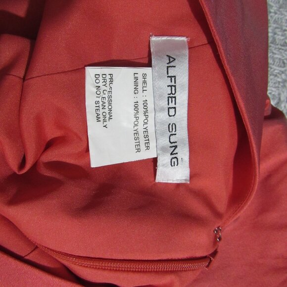 Alfred Sung Size 8 Firecracker Cocktail Dress - Picture 4 of 8